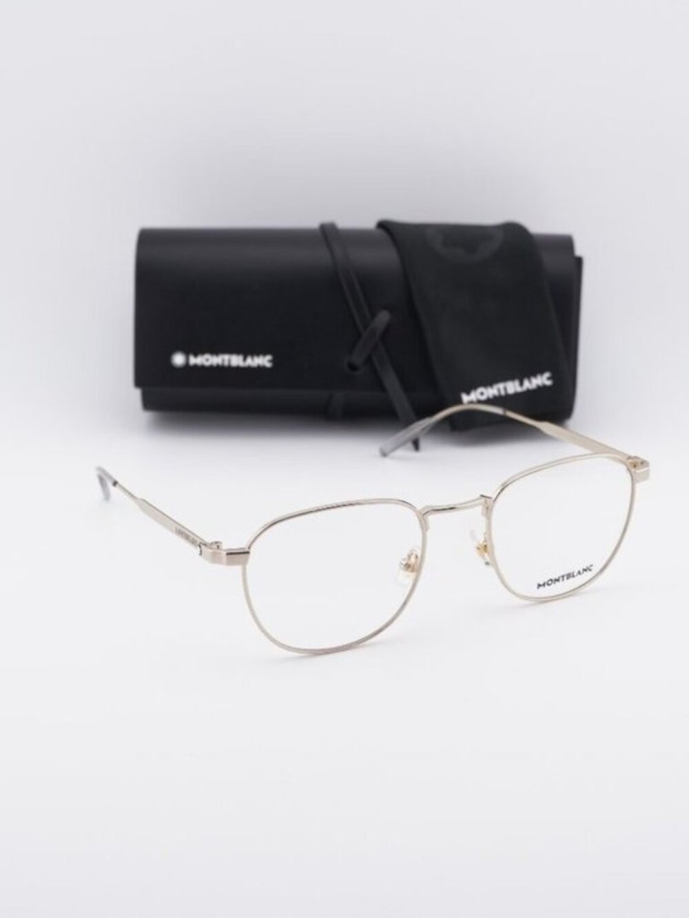 Montblanc MB0230O 005 Square Eyeglasses 53mm – Gold
